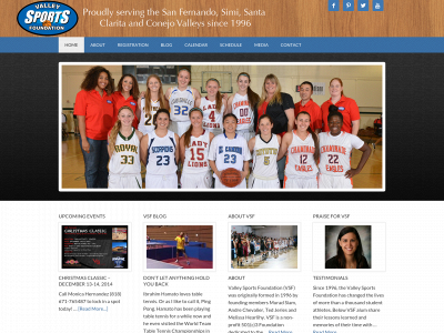 valleysportsfoundation.org snapshot