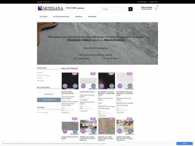 artesana.lt snapshot