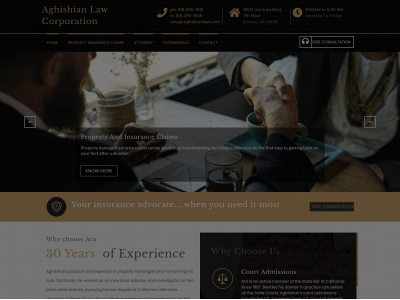 aghishianlaw.com snapshot