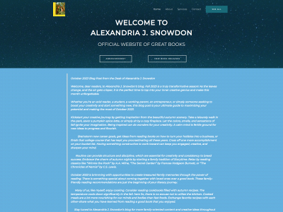 alexandriajsnowdon.com snapshot