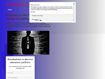 geraldineevansbooks.com snapshot
