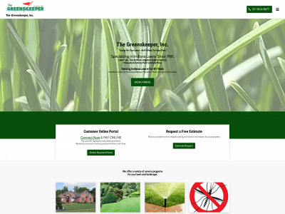 www.thegreenskeeper.com snapshot