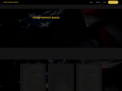 trumpspatriotbadge.com snapshot