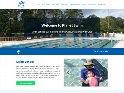 planetswim.org snapshot