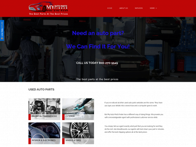 myautopartsfinder.com snapshot