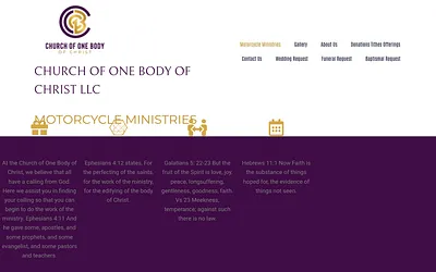 churchofonebodyofchrist.org snapshot