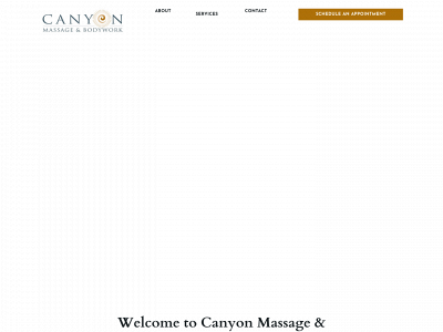 canyonmassageandbodywork.com snapshot