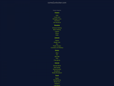 come2unlocker.com snapshot