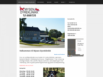mysendyreklinikk.no snapshot