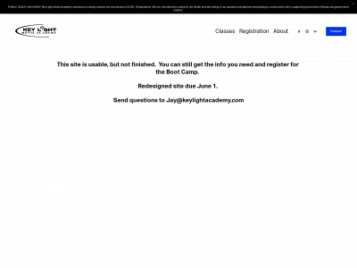 keylightacademy.com snapshot