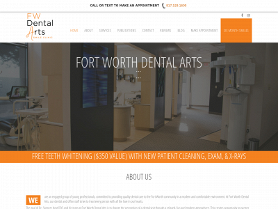 fortworthdentalarts.com snapshot