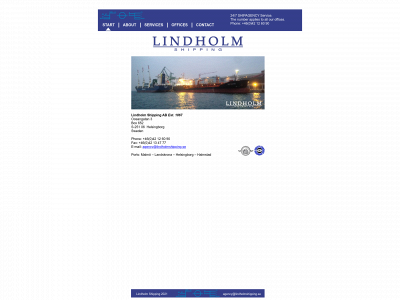 lindholmshipping.se snapshot