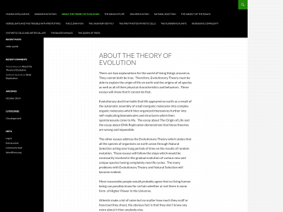 evolutionquestions.com snapshot