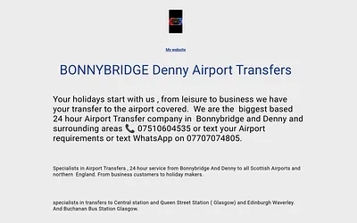 bonnybridgeairporttransfers.co.uk snapshot