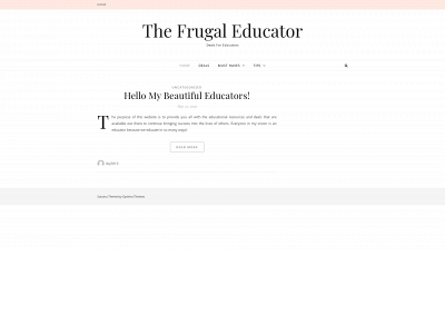 frugaleducator.com snapshot