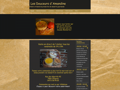 lesdouceursdamandine.be snapshot