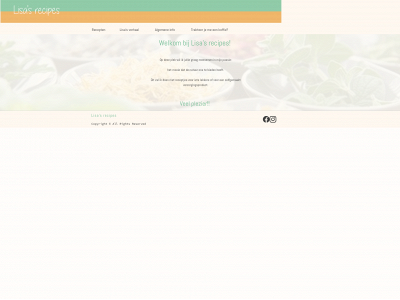lisasrecipes.be snapshot