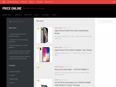 www.priceonline.com.ng snapshot