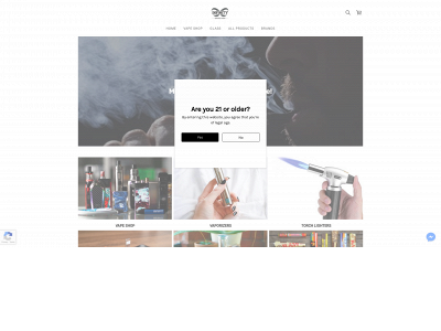 infinitysmokeshop.com snapshot