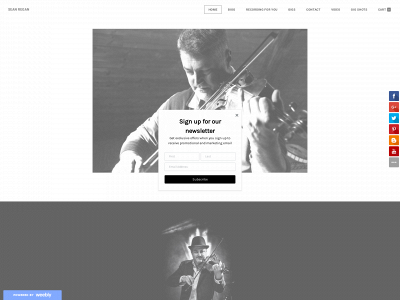 www.seanreganmusic.com snapshot