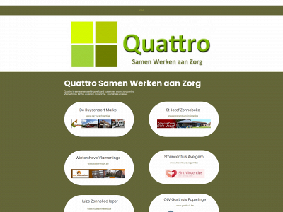quattrosamenwerkenaanzorg.be snapshot