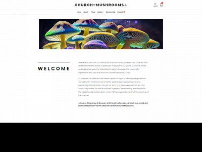 churchofmushrooms.com snapshot