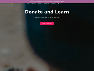 donateandlearn.com snapshot