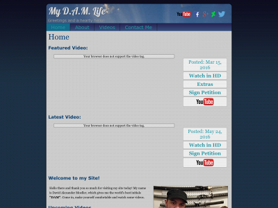 mydamlife.com snapshot