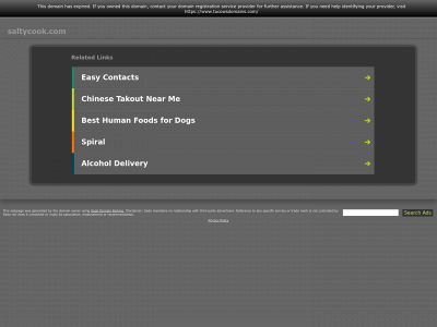 saltycook.com snapshot