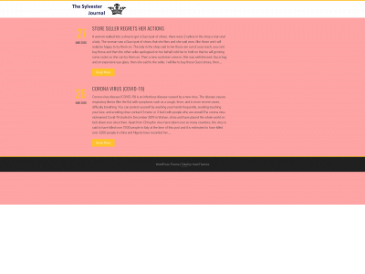 thesylvesterjournal.com snapshot