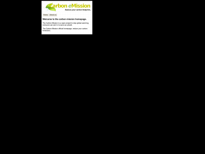 thecarbonmission.com snapshot