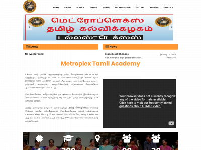 metroplextamilacademy.com snapshot
