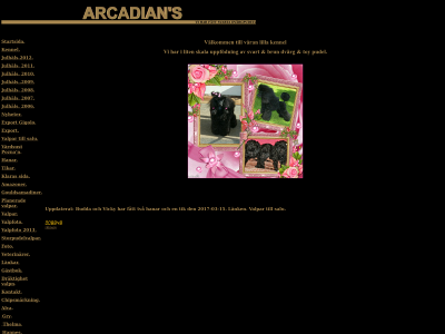 arcadians-kennel.com snapshot