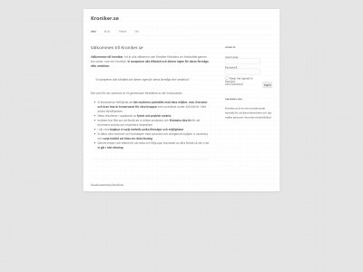 kroniker.se snapshot