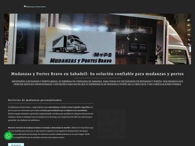 mudanzasyportesbravo.com snapshot
