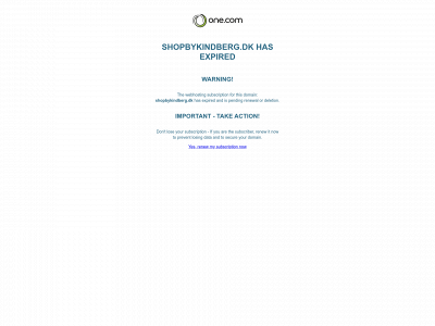 shopbykindberg.dk snapshot