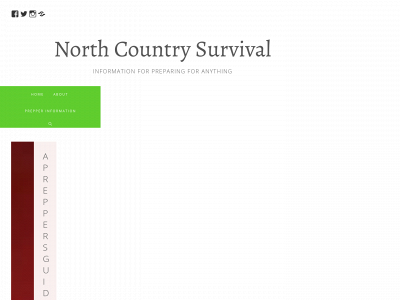 northcountrysurvival.net snapshot