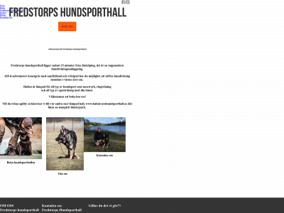 fredstorpshundsporthall.se snapshot