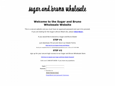 sugarandbrunostore.com snapshot