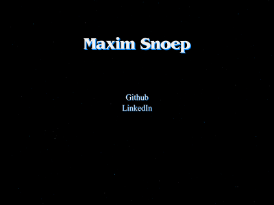maximsnoep.com snapshot
