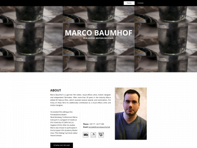 marcobaumhof.de snapshot
