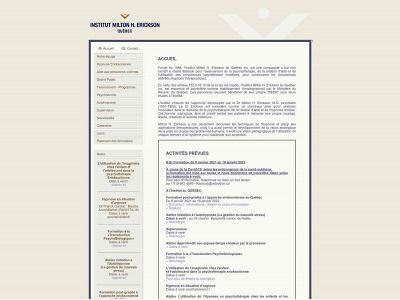 ericksonquebec.org snapshot