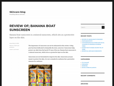 skincareepistles.com snapshot