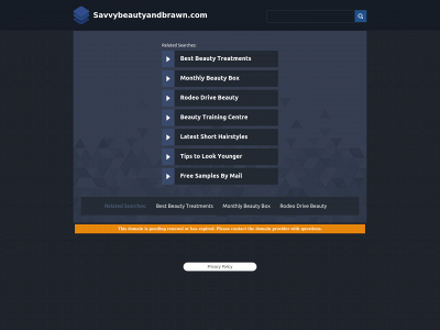 savvybeautyandbrawn.com snapshot