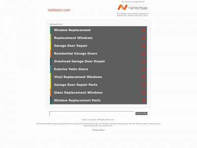 natdoors.com snapshot