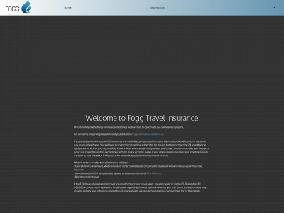 foggtravelinsurance.com snapshot