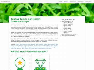greenlandscapesurabaya.com snapshot