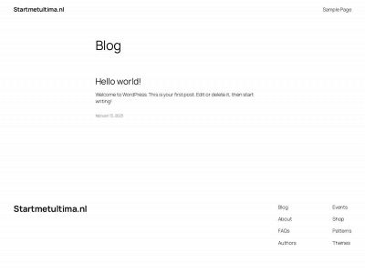 startmetultima.nl snapshot