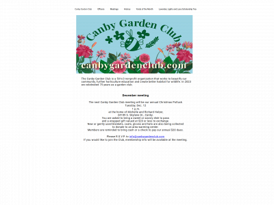 canbygardenclub.com snapshot