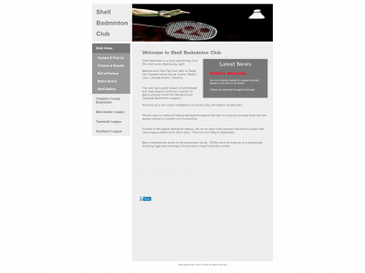 shellbadminton.co.uk snapshot
